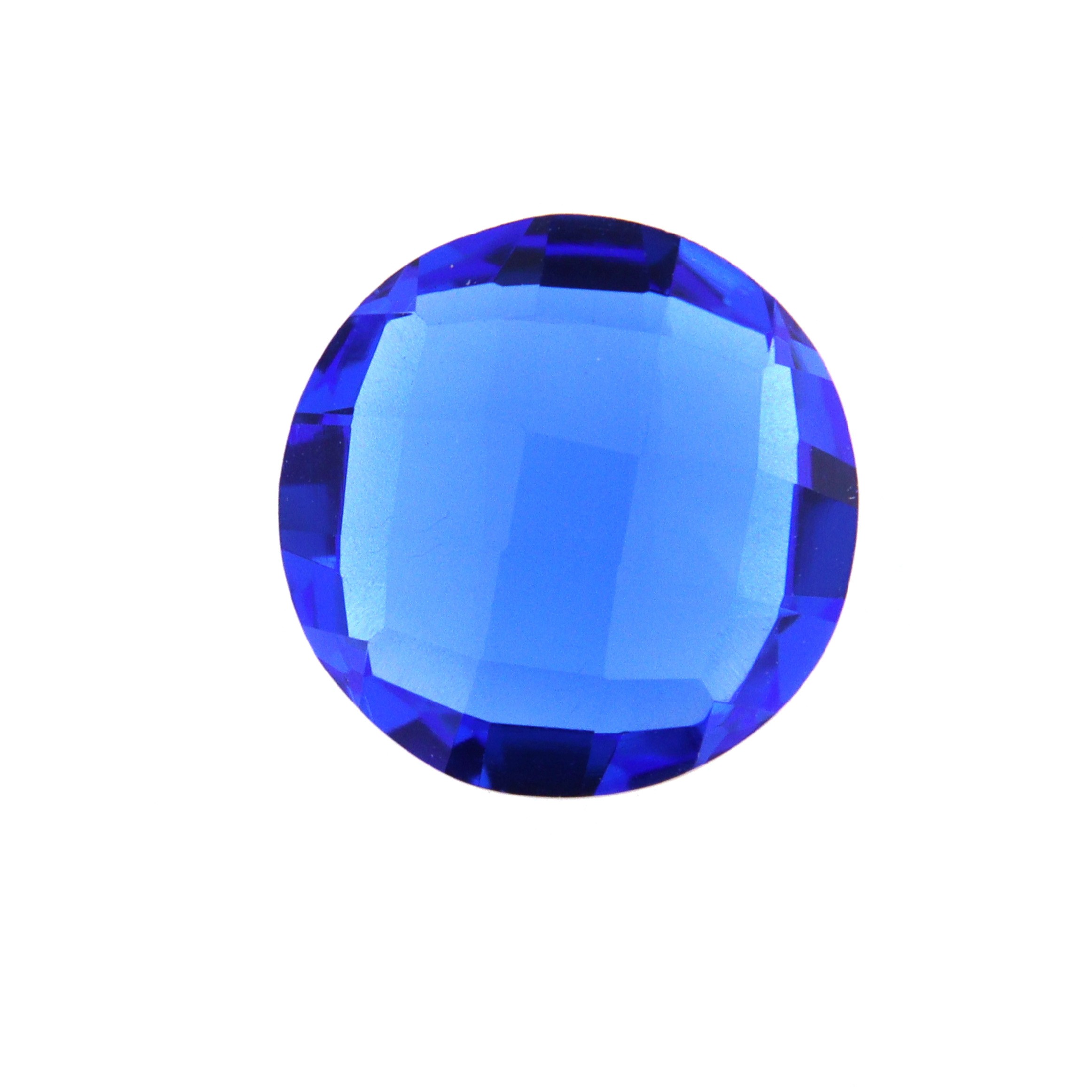 HBBT12 Quarzo Blu Idrotermale Sintetico Taglio Tondo Brio 12 mm singola