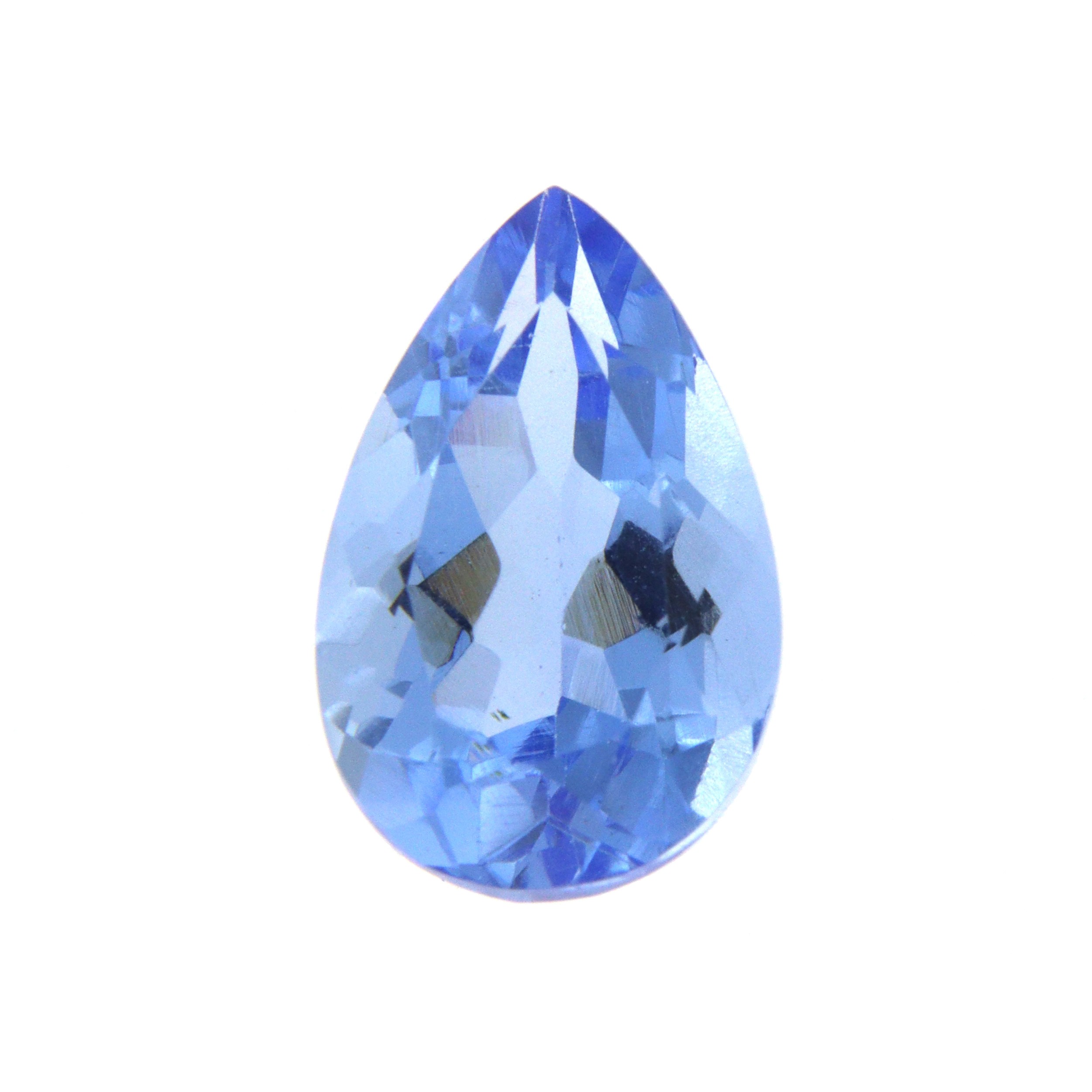 HGG128 Quarzo Blu Idrotermale Sintetico Taglio Goccia 12x8 mm singola