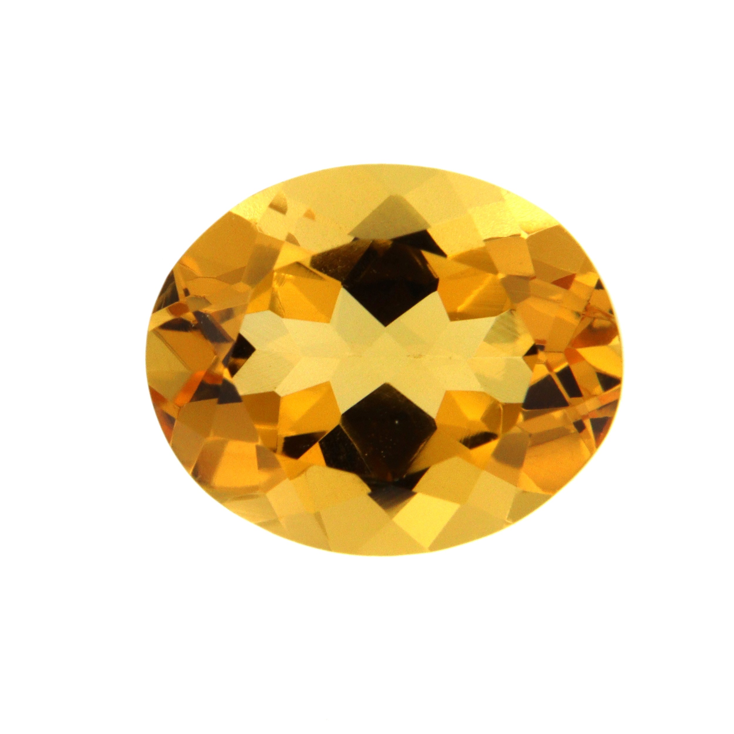 HOG1210 Quarzo Citrino Idrotermale Sintetico Taglio Ovale 12x10 mm singola