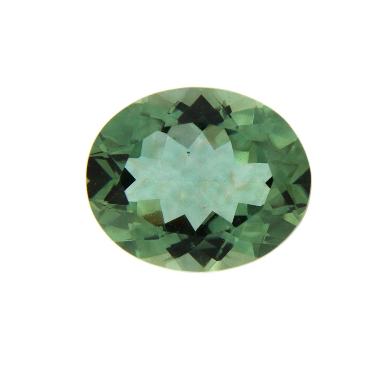 HOM119 Quarzo Verde Idrotermale Sintetico Taglio Ovale 11x9 mm singola