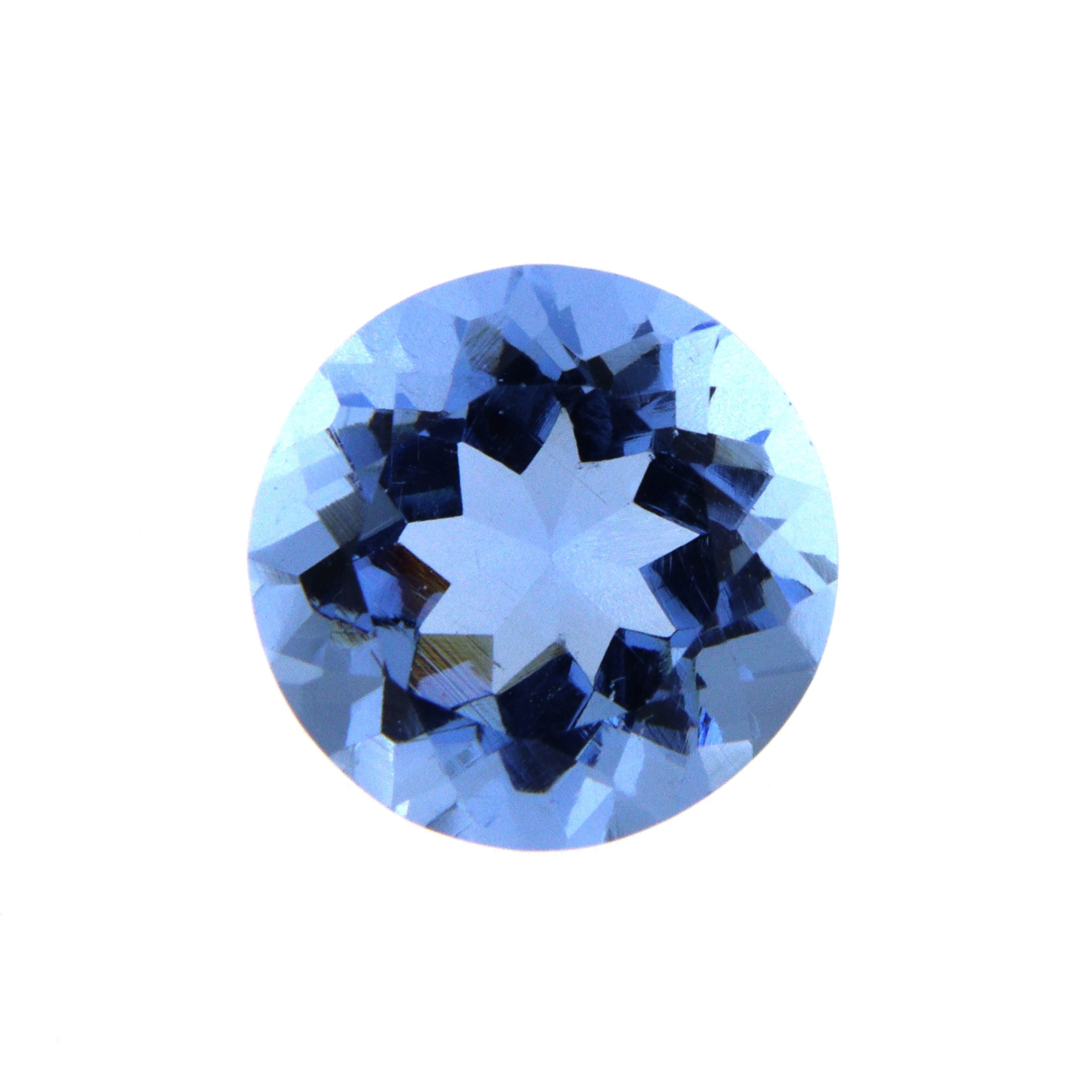 HTG10 Quarzo Blu Idrotermale Sintetico Taglio Tondo 10 mm singola