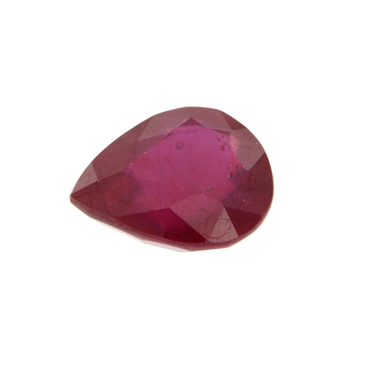 RPG1210 corindone rubino rosso naturale trattato riempimento taglio goccia 12x10 mm singola