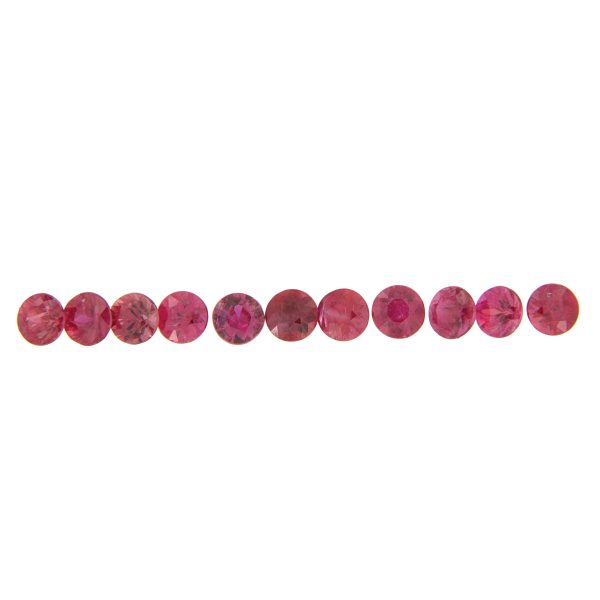 Corindone Rubino Naturale - Taglio Tondo (Diamond Cut)