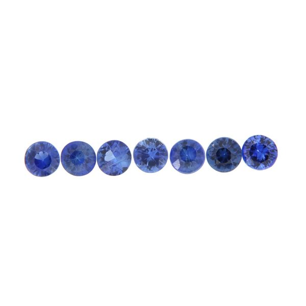 Corindone Zaffiro Blu Naturale - Taglio Tondo (Diamond Cut)