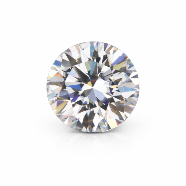 Moissanite Sintetica Incolore - Taglio Tondo (Diamond Cut)