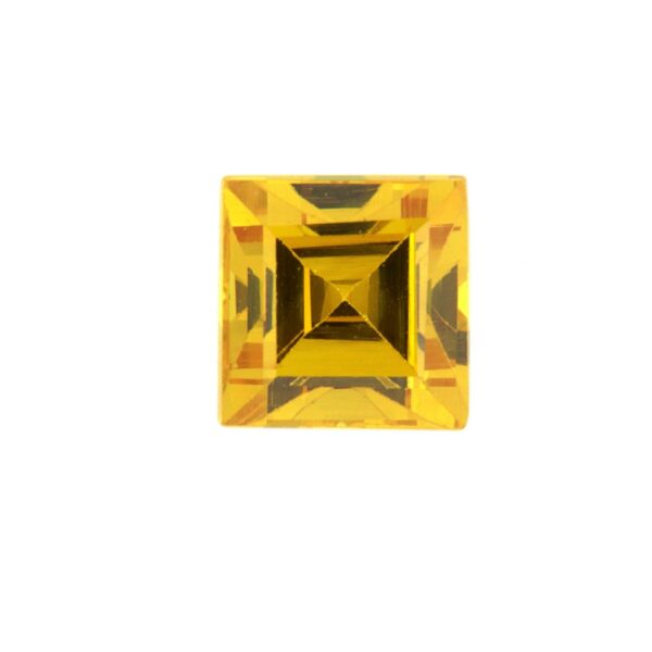 Cubic Zirconia CZ Giallo - Taglio Carrè