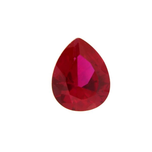 Corindone Rubino Sintetico - Taglio Goccia