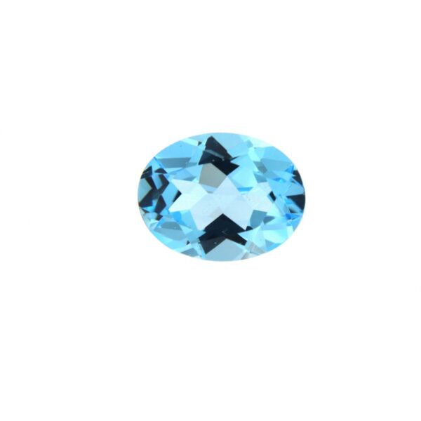 Topazio Azzurro "Swiss Blue" Naturale - Taglio Ovale Faccettato