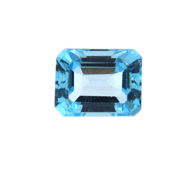 Topazio Azzurro "Swiss Blue" Naturale - Taglio Ottagonale Faccettato