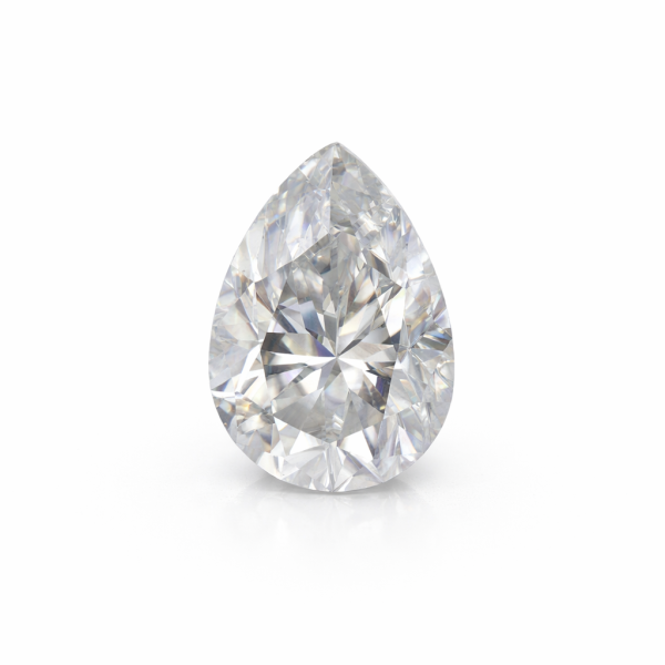 Moissanite Sintetica Incolore - Taglio Goccia Faccettato