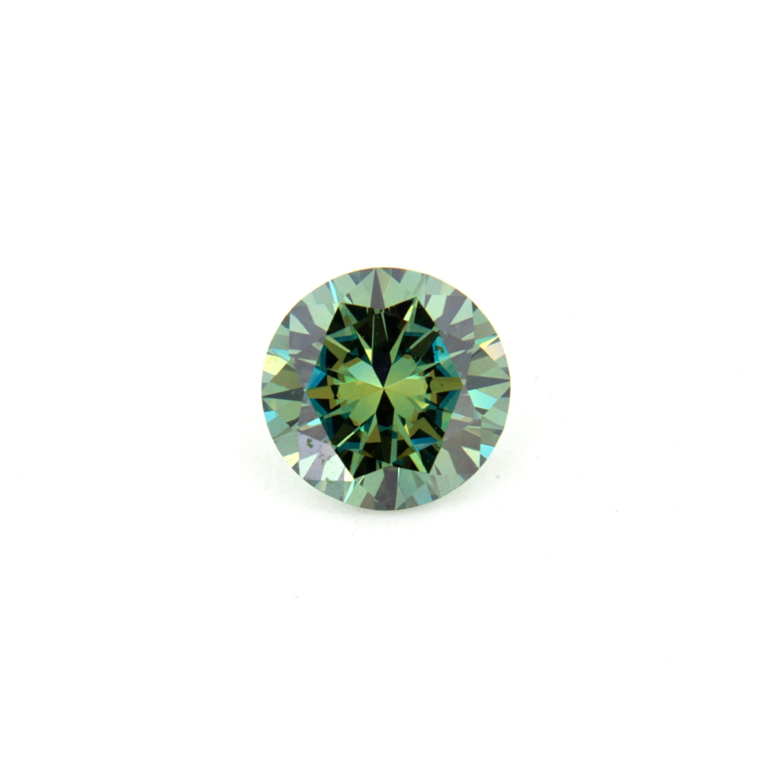 moissanite verde tonda singoloBest