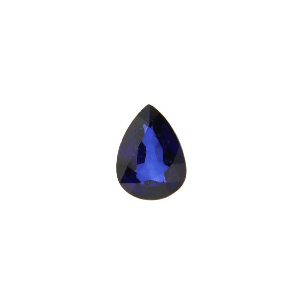 Corindone Zaffiro Blu Naturale Termodiffuso - Taglio Goccia Faccettato