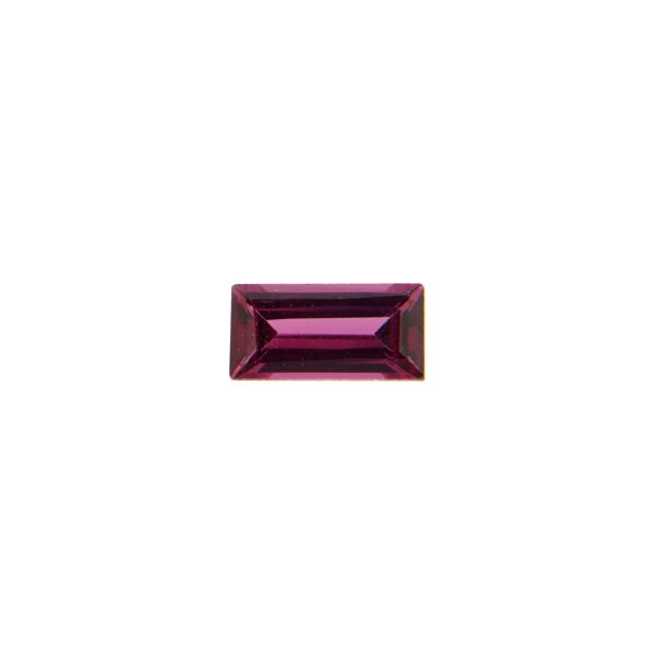 Granato Rodolite Naturale - Taglio Baguette Faccettato