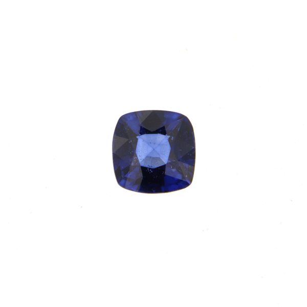Corindone Zaffiro Blu Naturale Termodiffuso - Taglio Cuscino Faccettato