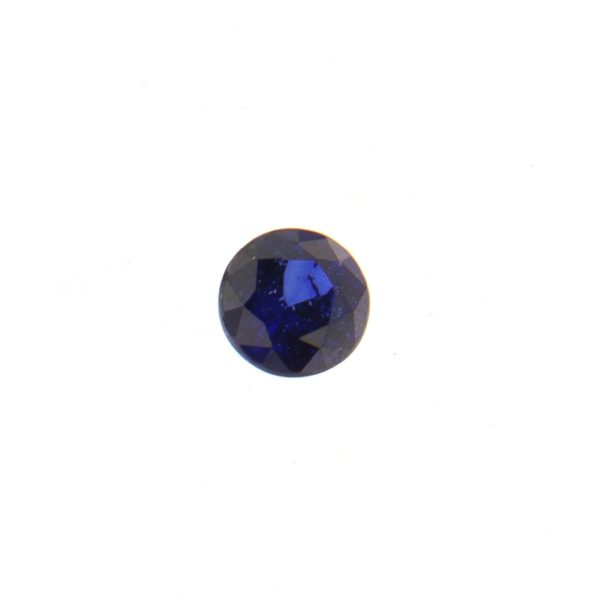 Corindone Zaffiro Blu Naturale Termodiffuso - Taglio Tondo Faccettato